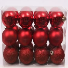 China High quality plastic hand painted christmas baubles manufacturer