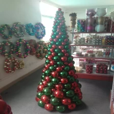 China Indoor 180cm Large Artificial Christmas Ball Tree manufacturer