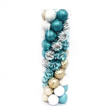 China Inexpensive Shatterproof Hot Selling Plasic Xmas Ball Set Hersteller