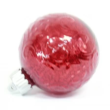 China Lighted Glass Christmas Decorative Ball manufacturer