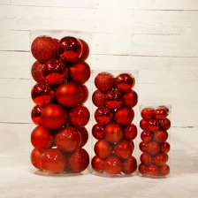 China Luxury Hot Selling Plastic Xmas Ball Set manufacturer