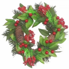 China Making christmas wreaths,christmas wreath designs,decorating christmas wreaths  manufacturer