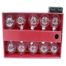 Chiny New Arrival Salable Xmas Glass Oranment Set producent