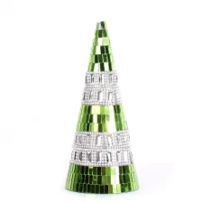China New Design Christmas Mirror Ornament Tree fabricante
