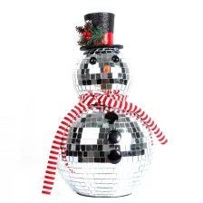 Cina New Type Unique Mirror Snowman Ornament produttore