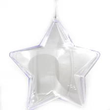 porcelana Ornamento de la bola de Navidad transparente que se puede abrir fabricante