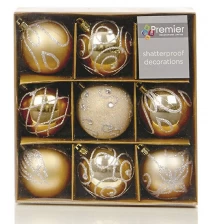 الصين Ornamental Hot Selling Decorating Xmas Ball Set الصانع