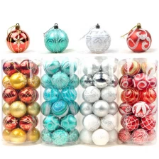 China Promotional Hot Selling Platic Xmas Ball Set manufacturer