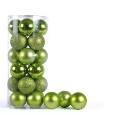 الصين Promotional high quality christmas plastic ball decoration الصانع