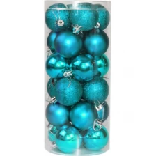 الصين Promotional plastic Christmas decoration ball set الصانع