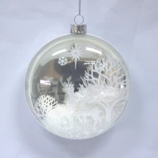 China Salable High Quality Christmas Plastic Flat Ornament fabrikant