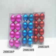 China Shatterproof Matt Finish Christmas Ball manufacturer