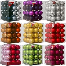 China Bruch Solid farbigen Kunststoff Christmas Ball Hersteller
