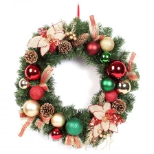 China Talking lighted outdoor personalized christmas wreaths Hersteller