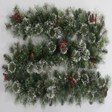China imported christmas tree garland,christmas tree garland,led lighted christmas tree garland fabricante