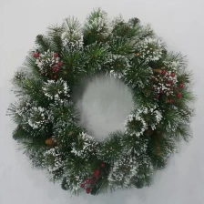 China wholesale christmas door wreath decorations manufacturer