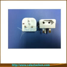 China 5 Amp 2 Pin To 3 Pin Eu To Uk Adapter Travel 12v 3 pin plug SE-CP1 manufacturer