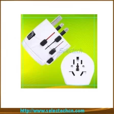 China Mehrfarben-swiss Reise-Adapter-Stecker mit Erdungsstift SE-MT009 Hersteller