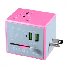 Китай США Европа «Горячая продажа» адаптеры «розовые» адаптеры электрические вилки адаптер долговечный многофункциональный адаптер USB производителя