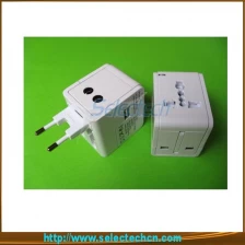 China USB Charger  Word Travel Adapter For Travel With Safety Shutter And 2.1A Output SE-MT148U-2.1A manufacturer