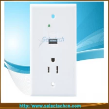 China USB Wall plate Charger USB-15 manufacturer