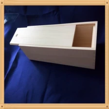 porcelana Caja de regalo de madera tapa deslizante para el vino fabricante