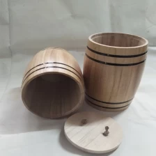 China Home decoration wood barrel with inner bag manufacturer