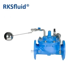 China ANSI DN100 sewage control valve ductile iron water level flange connection float ball type control valve PN16 manufacturer
