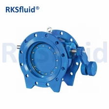 China DI / Carbon Steel PN10 PN16 Hydraulic Tilting Butterfly Type Check Valve with Counter Weight manufacturer