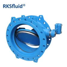 China Ductile iron double flange tilting check valve with hydraulic damper for water sewage manufacturer