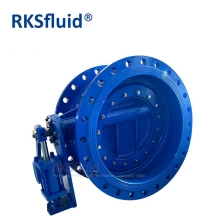 China EN1092-2 Tilting Valve DN600 Ductile Iron Flange Connection Tilting Butterfly Type Check Valve PN16 with Counter Weight manufacturer