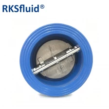 ประเทศจีน โรงงาน Direct ANSI Standard Duplex Stainless Steel PN16 Ductile Iron Wafer ประเภทวาล์วตรวจสอบแผ่นคู่พร้อมที่นั่ง EPDM ผู้ผลิต