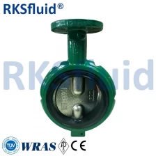 China Handle Operate Casting iron short neck notched body butterfly valve manufacturer