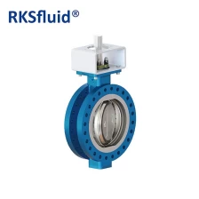 China High quality BS EN593 multi hard seal flange connection three eccentric butterfly valve manufacturer