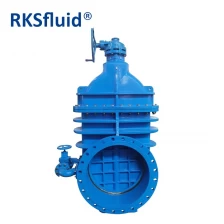 China Metal gate valves BS EN PN16 double flange hard sealing gate valve for desalination manufacturer
