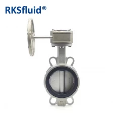 China RKSfluid  chinese valve stainless steel wafer butterfly valve price fabricante