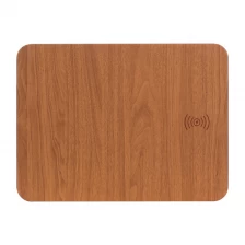 China Factory Price 2 in 1 Fast Wireless Charging Mouse Pad with Customized Wooden Color for PC Computer Laptop Office Home Use (MH-D82) manufacturer