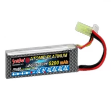 Китай Литий-полимерный аккумулятор 7.4V 5200mAh 50C производителя