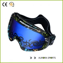 الصين 2016 الجديدة من الفئة الفنية عدسة مزدوجة نظارات المضادة للضباب نظارات كبير متعدد الألوان للجنسين عبر البلاد QF-M301 الصانع
