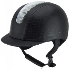 중국 브라운 벨벳 승마 모자, 말 승차 헬멧 AU H02 크기 조정 제조업체