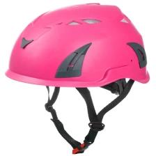 Çin China Manufacturer EN12492 Certificate Rock Climbing Helmet With Silver Plated Visor AU-M02 üretici firma