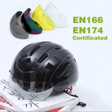 Chiny projektowanie mody z EN166, certyfikat EN174 Gogle Na łyżwach Helmet producent
