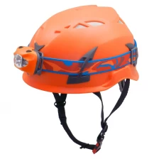 China New Arrival Construction PPE safety helmet AU-M02 with lightweight LED light manufacturer
