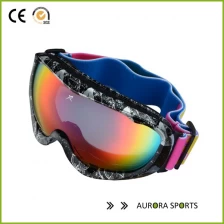 China Neue Doppellinse anti-fog großen kugelförmigen professionellen Skibrille, Schneebrillen Hersteller