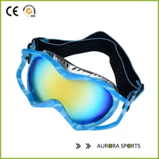 Chine QF-S733 Volt Ski Goggles, Stripes Black frame, Vermillion objectif fabricant