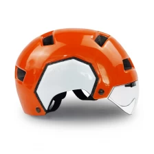 Čína Městská mobilita Bicyklová helma Elektrická skútr helma s magnetickým goggle au-u06 výrobce