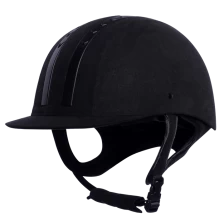 Cina Velluto equitazione cappello, PU pelle casco equestre AU-H01 produttore