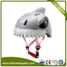 중국 조정 가능한 3 차원 동물 귀여운 어린이 자전거 헬멧 LED 빛 제조업체
