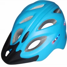 China led light helmet for cycling, CE bike helmet light intergrated AU-L01 manufacturer
