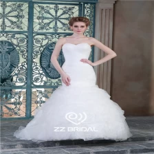 Chine Hot vente chérie volants robe de mariée décolleté organza fabriqués en Chine fabricant